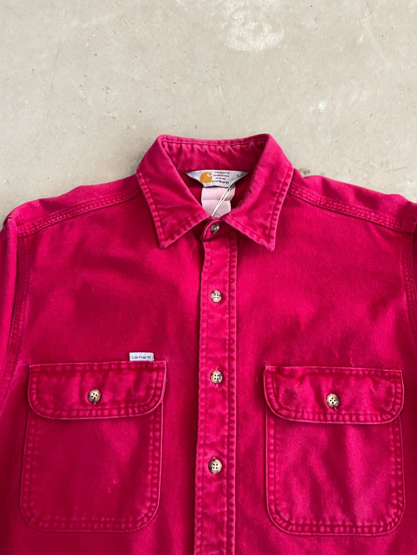 Carhartt 2 Pocket Work Shirt - M | Medium, Red