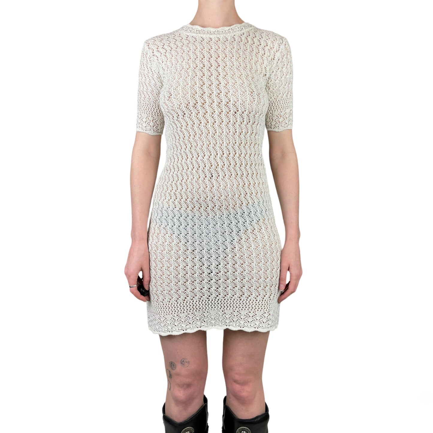 c.1994 Vivienne Westwood crochet knit dress