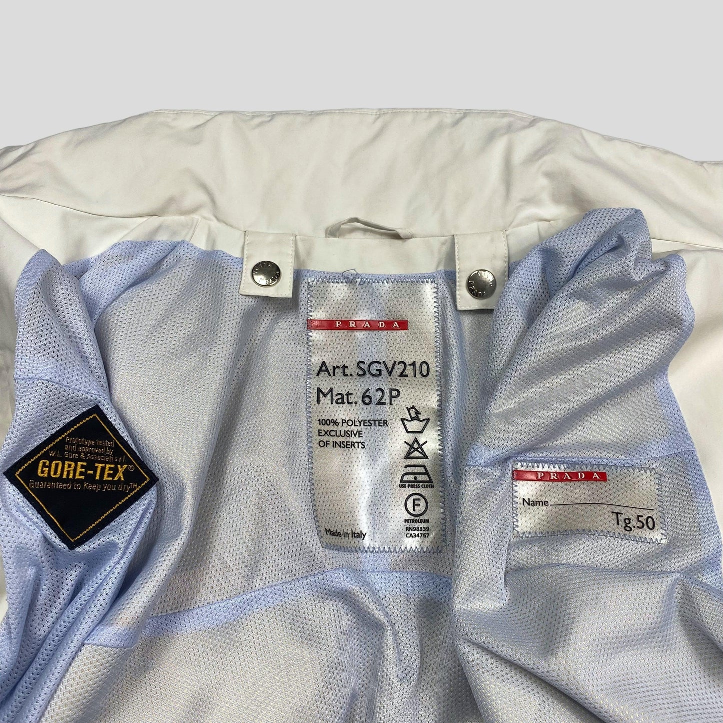 Prada Sport SS2000 Convertible Goretex Prototype Jacket - L