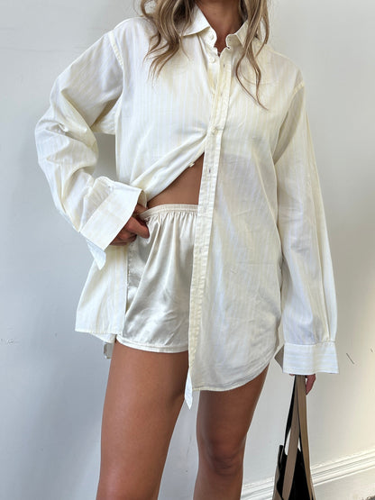 Burberry London Pinstripe Pure Cotton Shirt - XL