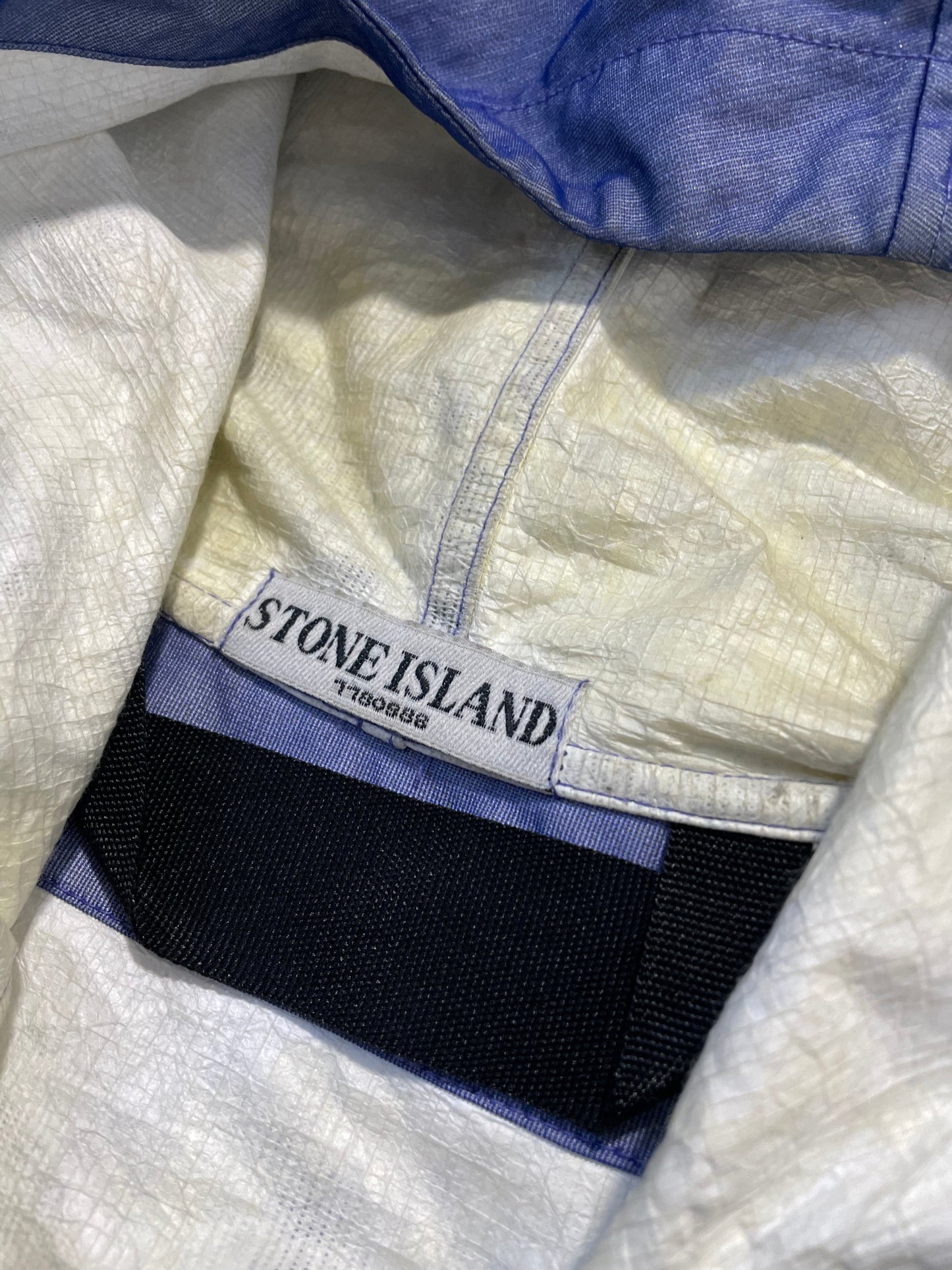 Stone Island Snowflake “In an avalanche no single snowflake feels responsible” Tyvek Jacket with Mesh Special Process Badge