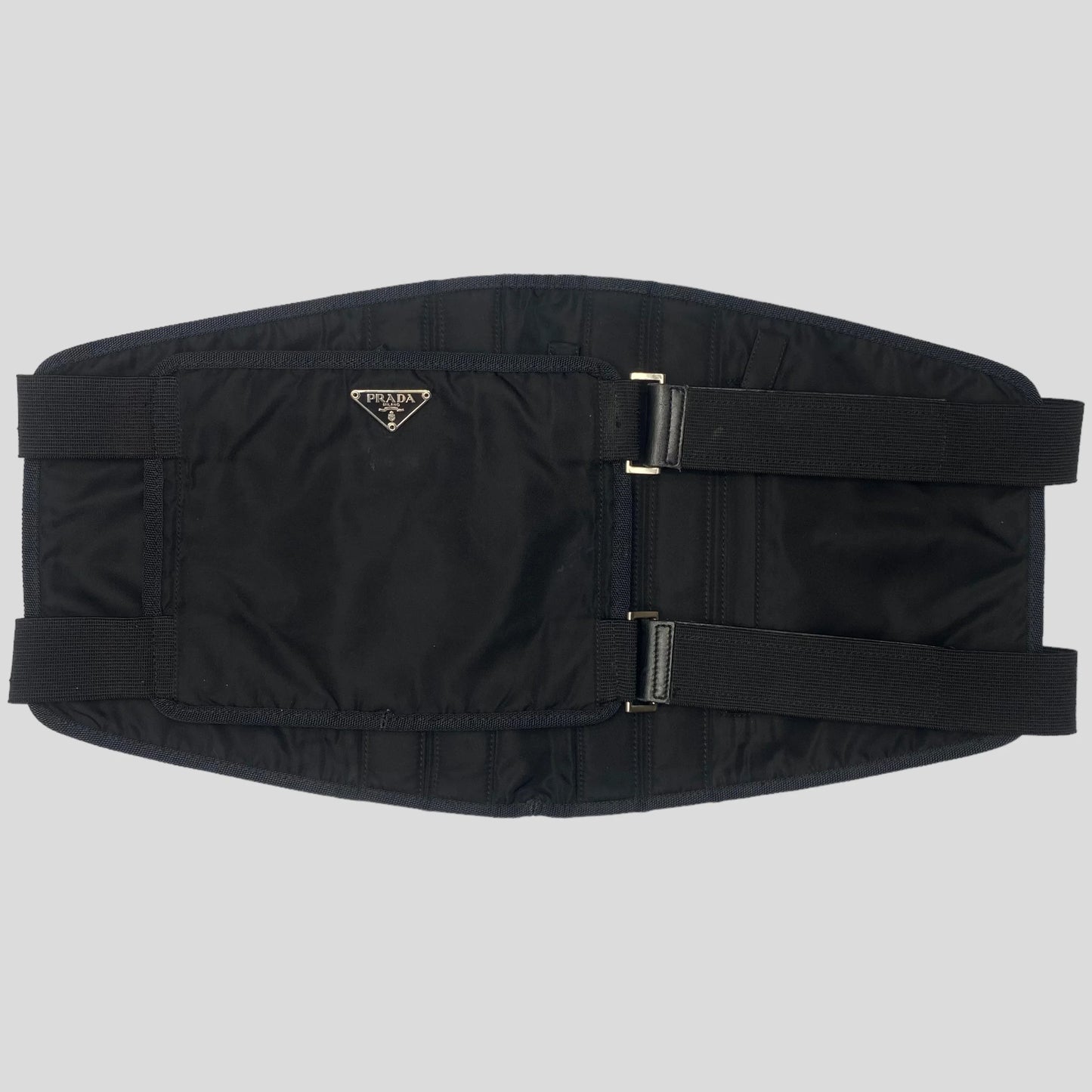 Prada 1999 Nylon Tactical Belt Bag - XL