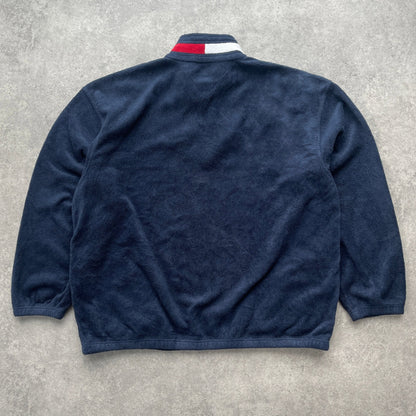 Tommy Hilfiger 1990s 1/4 zip heavyweight fleece jacket (L)