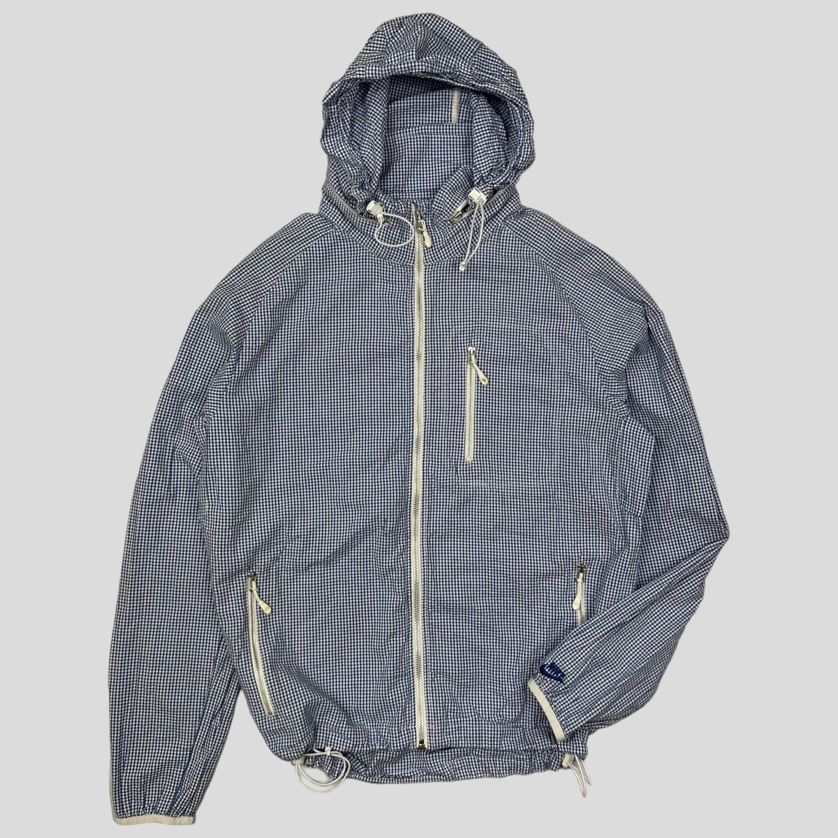 Nike SS11 Gingham Check Jacket - M/L | Medium, Blue