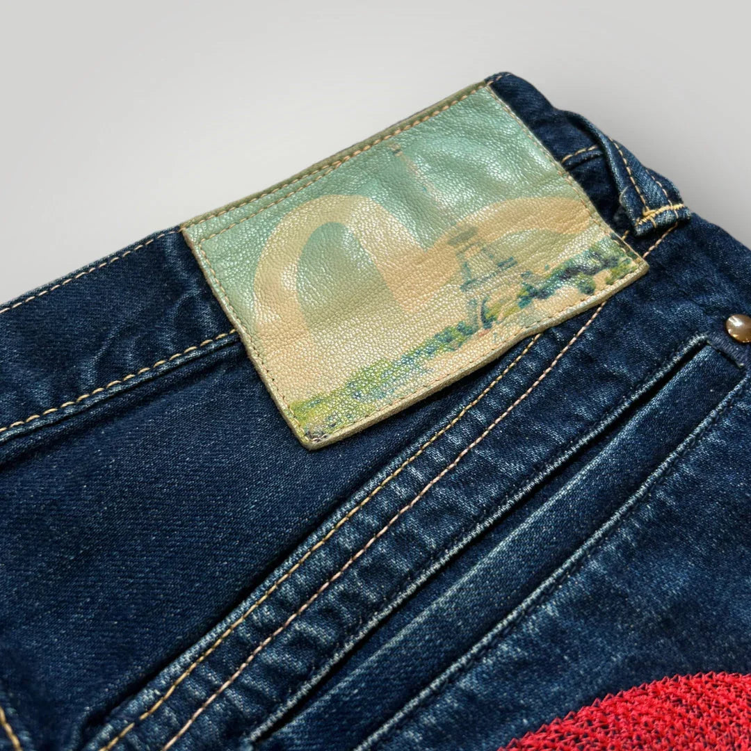 Evisu Diacock Patchwork Jeans 32x32