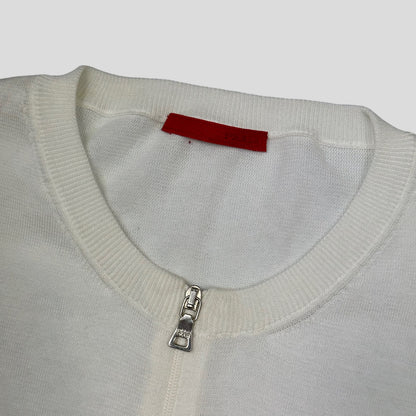 Prada Sport 2008 Zip-up Knit Vest Top - 10-12 | O/S, Cream