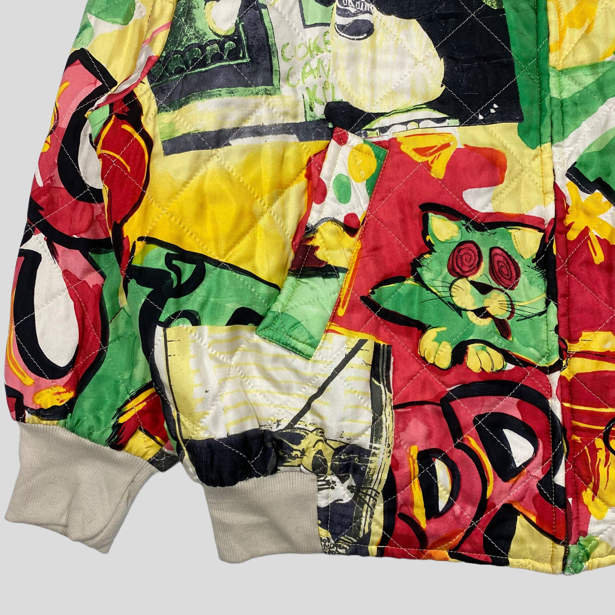 Iceberg 1992 Don’t Drug Out Silk Bomber - S/M | Small, Multicolour