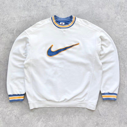 Nike 1990s heavyweight embroidered sweatshirt (L)