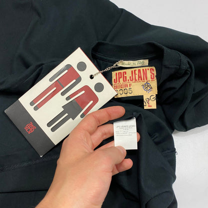 JPG Jeans SS2003 No0005 Graphic T-shirt - M & L | Medium, Black