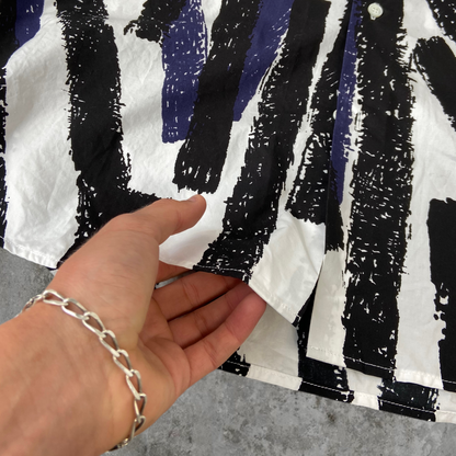 MARNI ABSTRACT PRINT WHITE SHIRT - L/XL