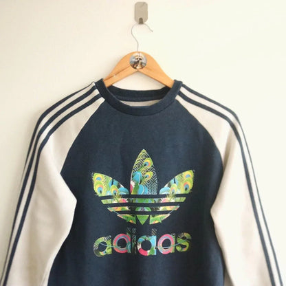 Vintage Adidas Spell Out Peacock Sweater (S)  (S)