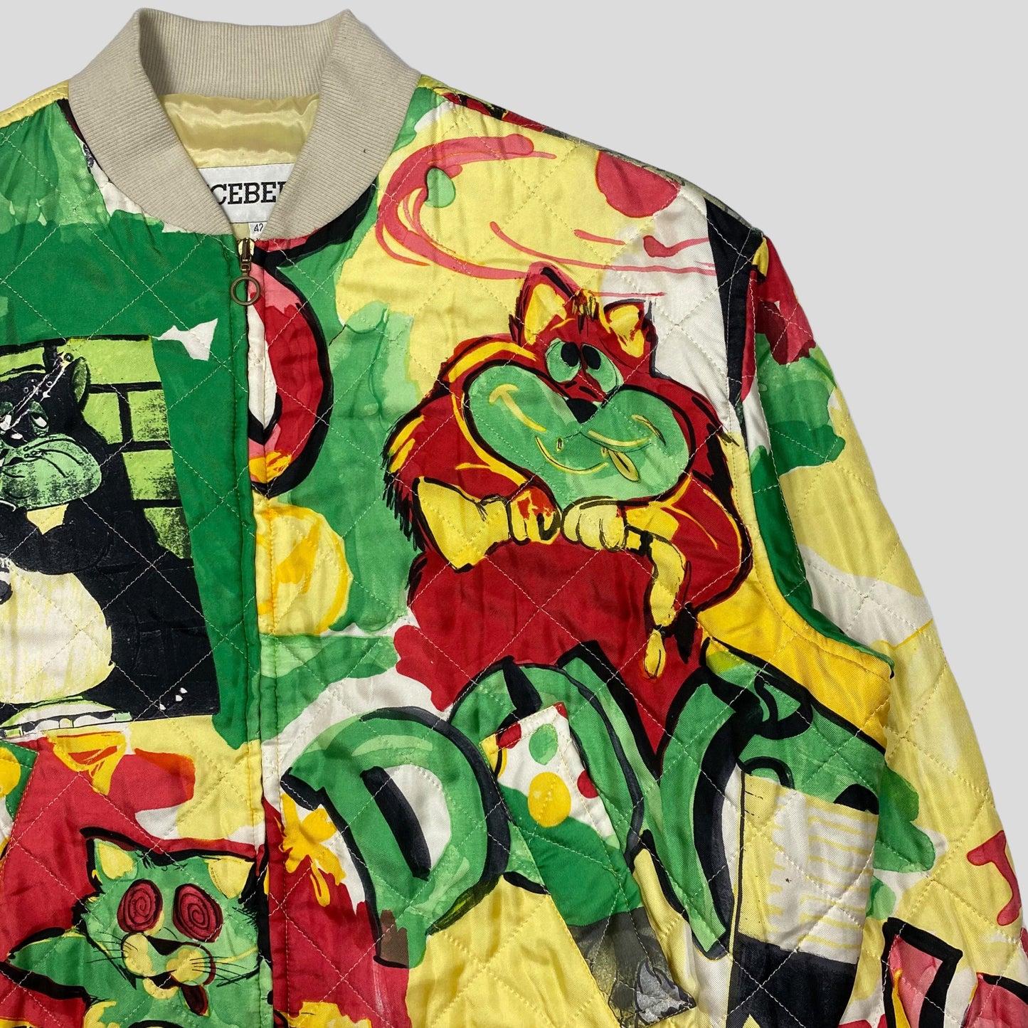 Iceberg 1992 Don’t Drug Out Silk Bomber - S/M | Small, Red