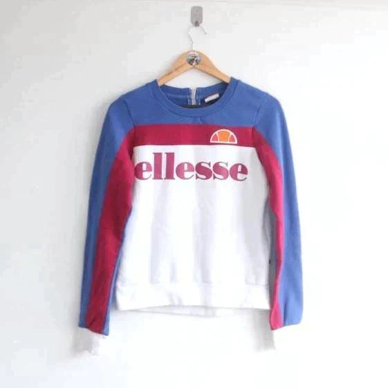 Vintage Ellesse Spellout Coloured Sweater (S)  (S)