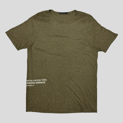 M+FG SS 2000 Heather Khaki Logo T-shirt - XL (L) | Large, Khaki