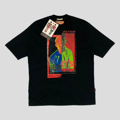 JPG Jeans SS2003 No0005 Graphic T-shirt - M & L | Medium, Black