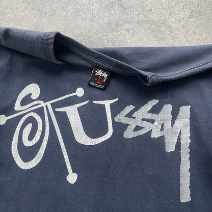 Stussy 2000s heavyweight graphic t-shirt (L)