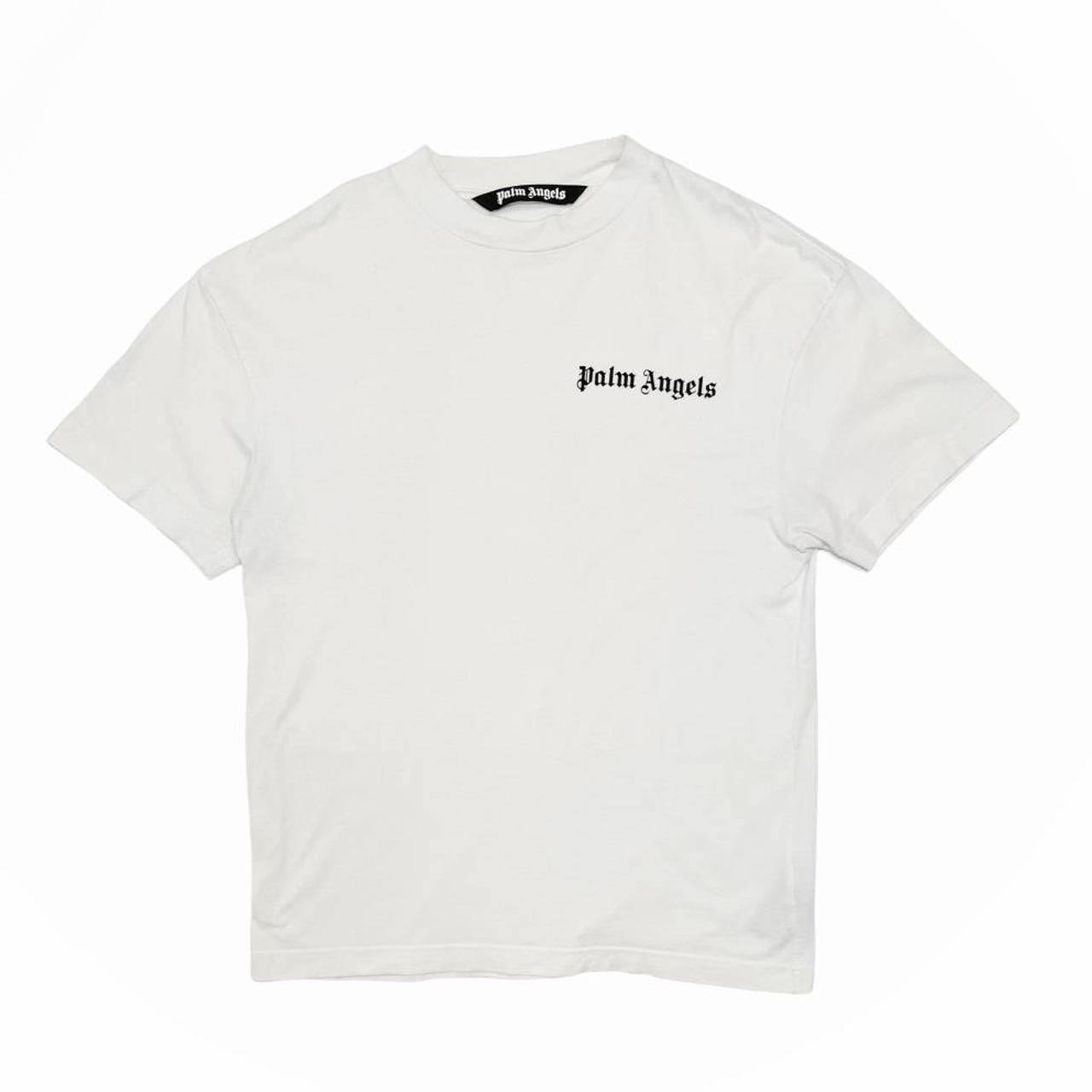 Palm Angels Side Logo White T Shirt