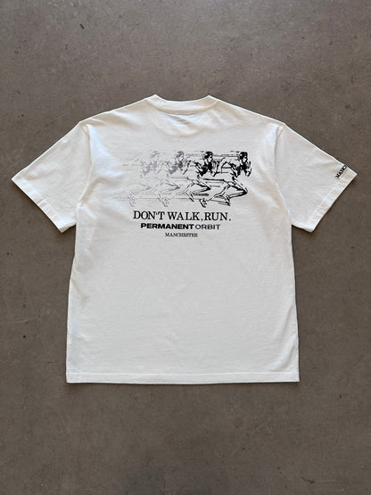 Permanent Orbit Don't Walk, Run T-Shirt - White | Medium, White