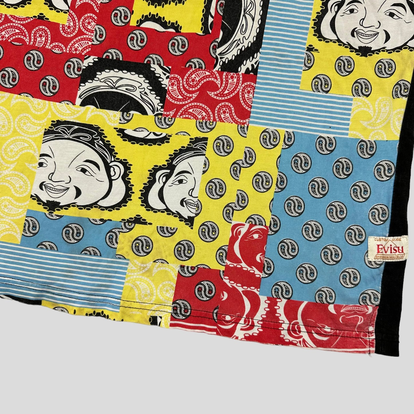 Evisu 00’s Bandana Patchwork Pocket T-shirt - M