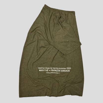 M+FG SS 2000 Heather Khaki Logo T-shirt - XL (L) | Large, Khaki