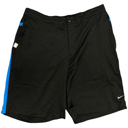 Nike 00s Shorts In Black With Blue Detailing ( L )