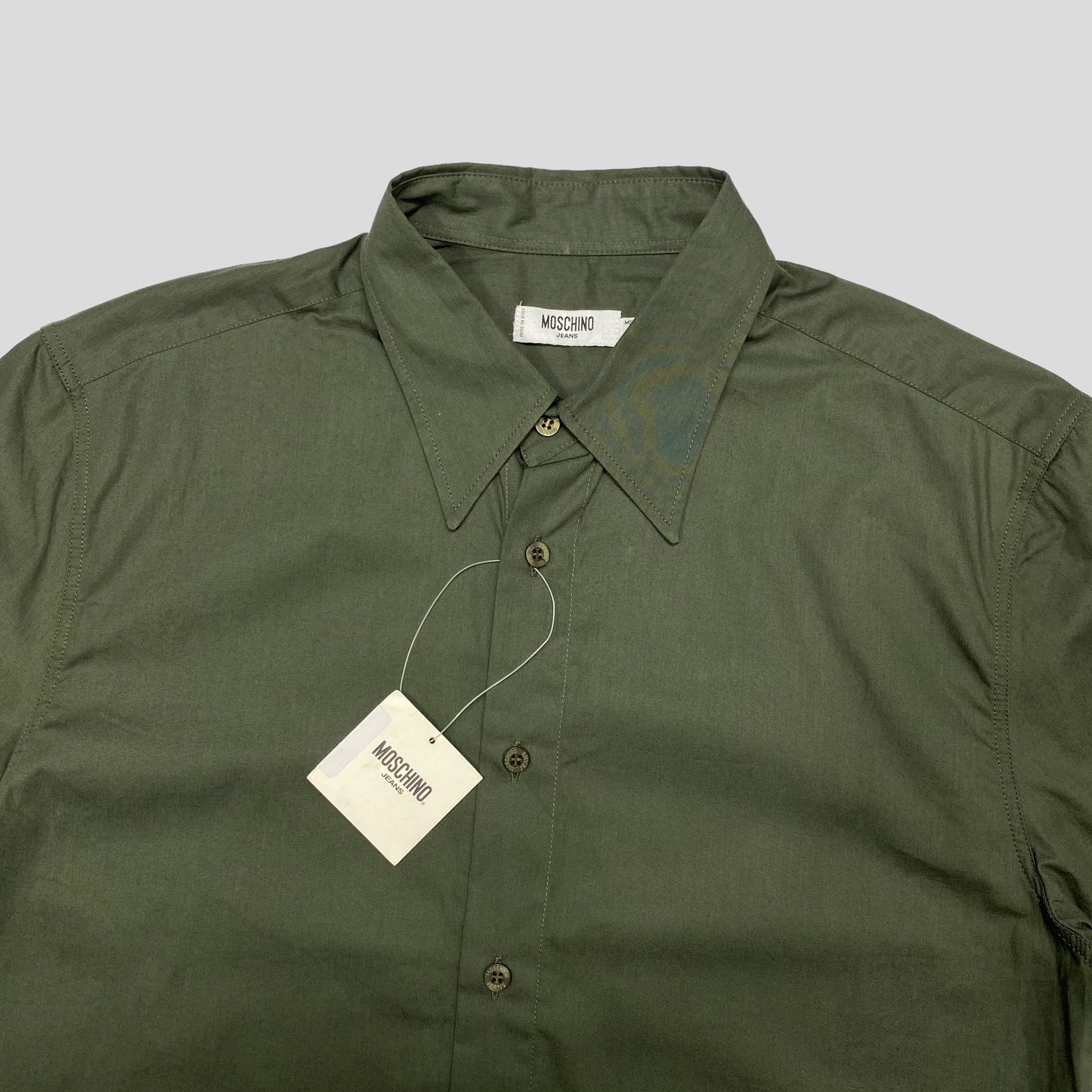 Moschino Jeans 00’s Cargo Pocket Khaki Shirt DSWT - M & XL | Medium, Cream