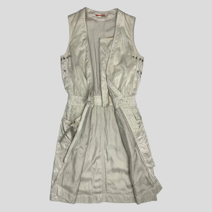 Prada Sport 00’s Nylon Shimmer Cargo Dress - UK6/8