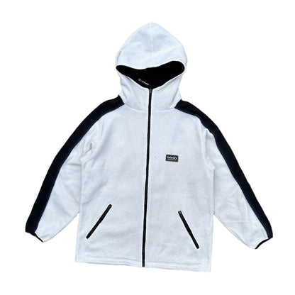 Bitch Skateboard White Fleece Hooded Jacket - Known Source