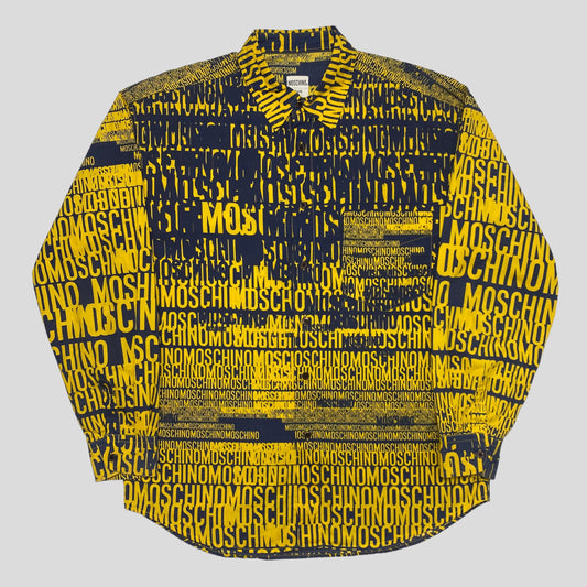 Moschino Jeans 1996 Crazy Monogram Shirt - L