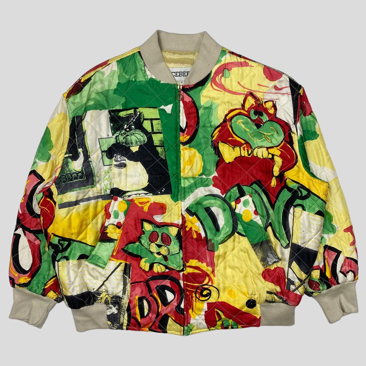 Iceberg 1992 Don’t Drug Out Silk Bomber - S/M | Small, Multicolour