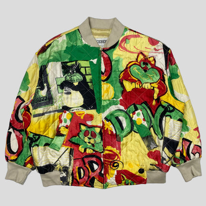 Iceberg 1992 Don’t Drug Out Silk Bomber - S/M | Small, Multicolour