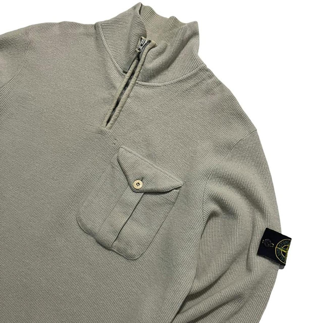 Stone Island A/W 2001 Ribbed Cotton Quarter Zip