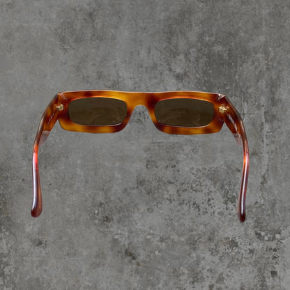 GIANFRANCO FERRE TORTOISE SHELL RECTANGLE SUNGLASSES
