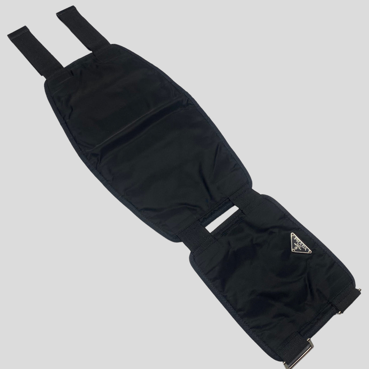 Prada 1999 Nylon Tactical Belt Bag - XS/S | XS, Black