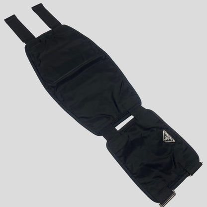 Prada 1999 Nylon Tactical Belt Bag - XS/S | XS, Black