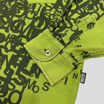 Moschino Jeans 00’s Cryptography Green Shirt - XL