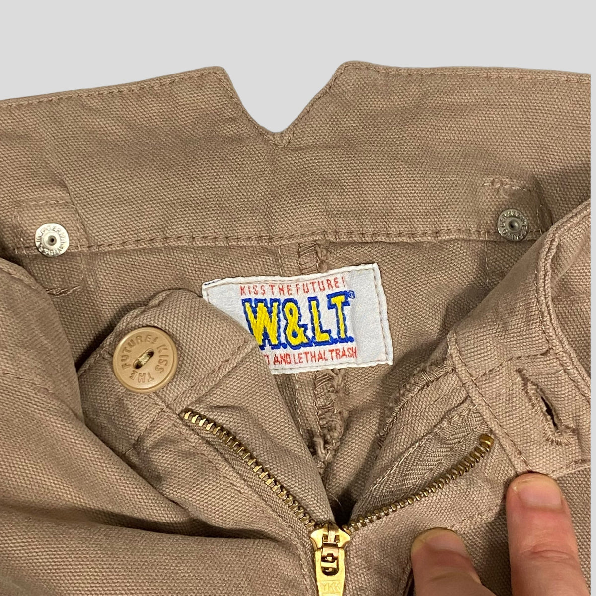 W+LT 2003 Baggy Puk Puk Trousers - 31-34 | Beige