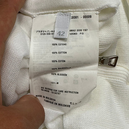Prada Sport 2008 Zip-up Knit Vest Top - 10-12 | O/S, Cream