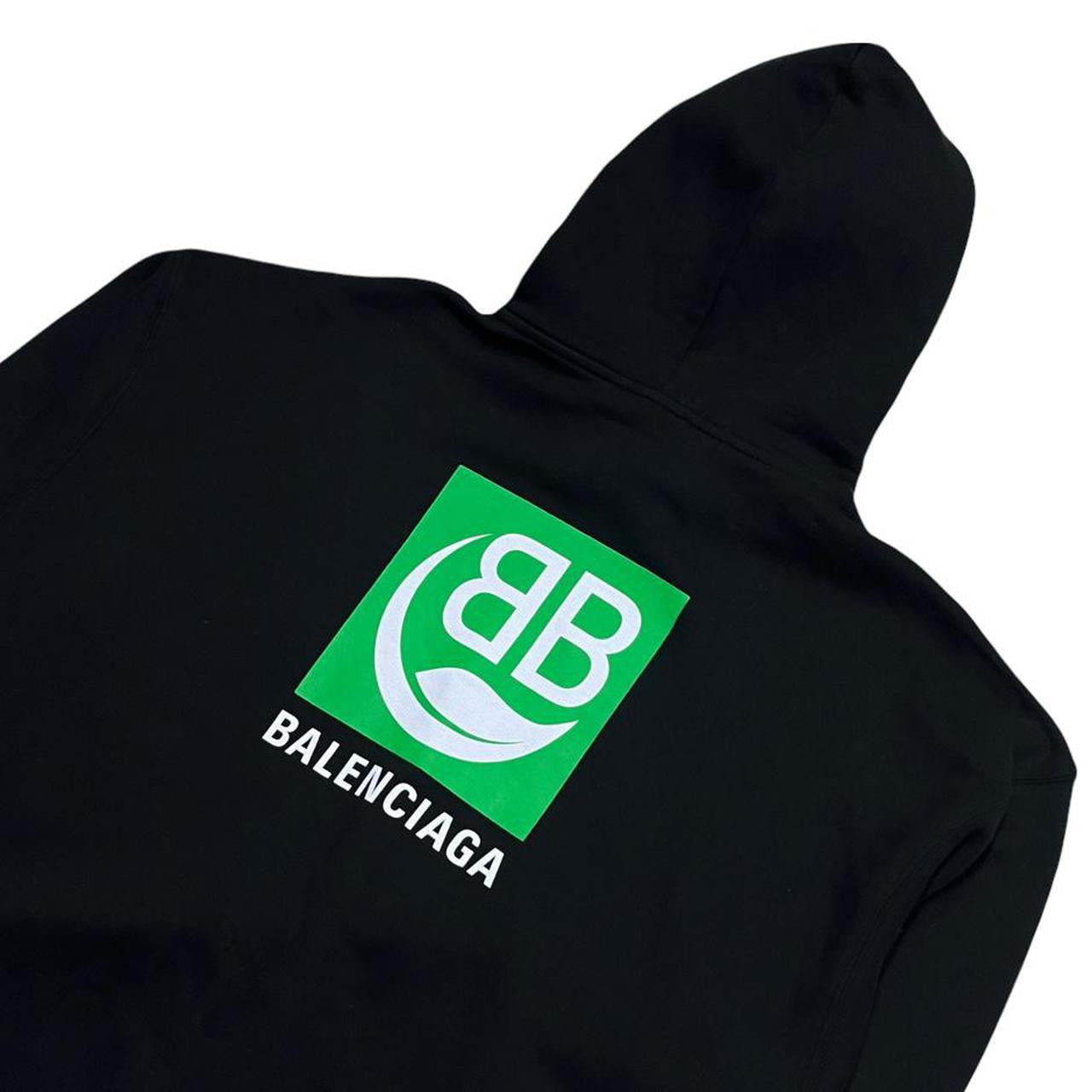 Balenciaga black Eco pullover hoodie | Medium, Black