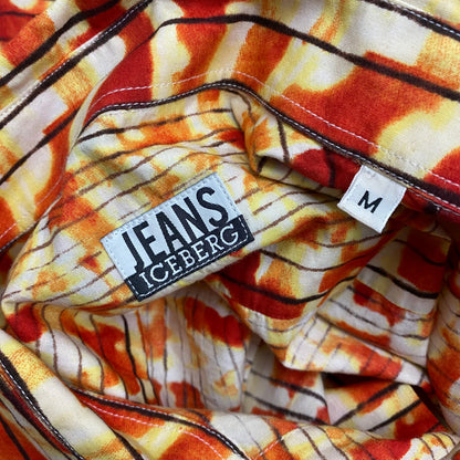 Iceberg Jeans 90’s Blaze Monogram Shirt - M | Orange