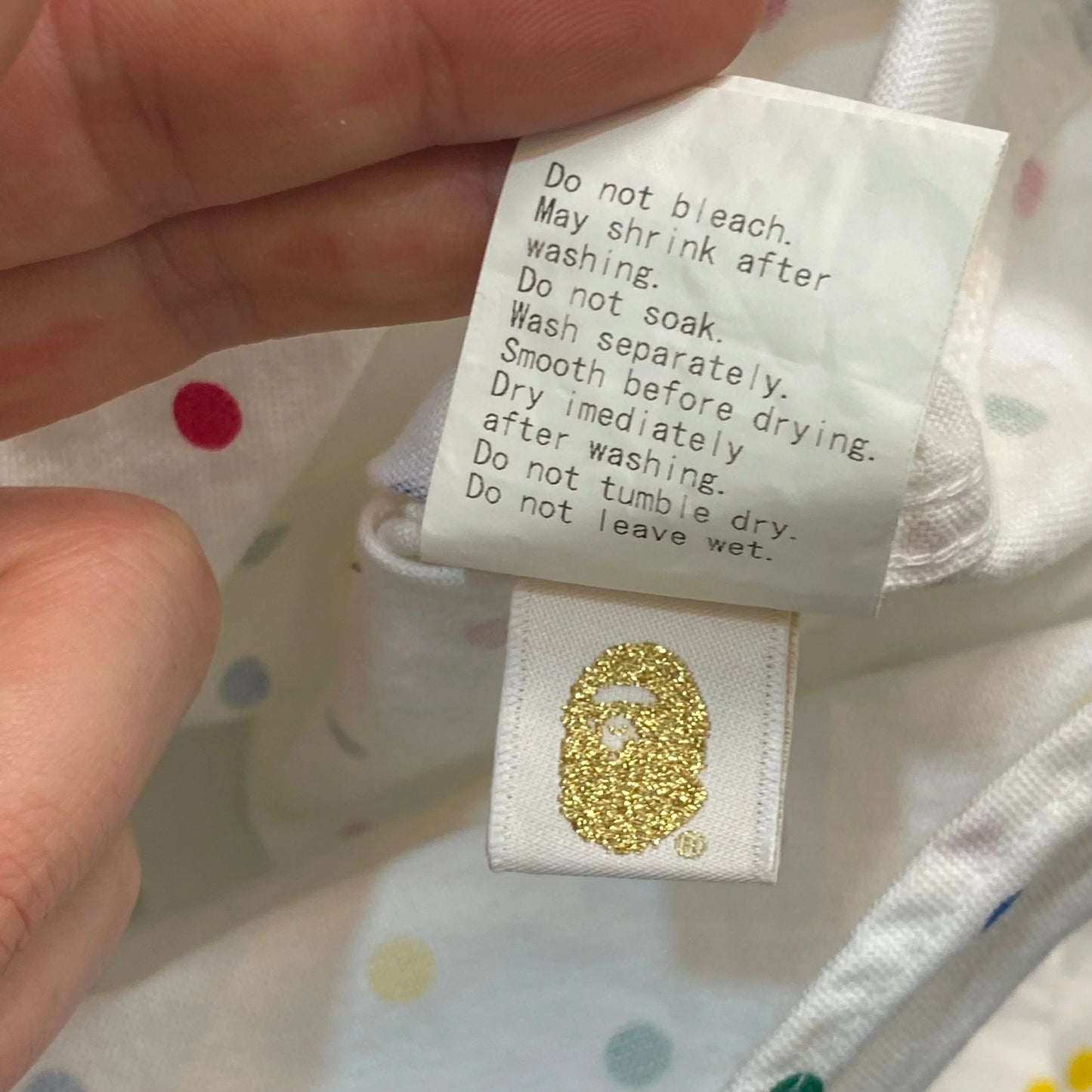 Bape Polka Dot Button Down Shirt - Wmns 8