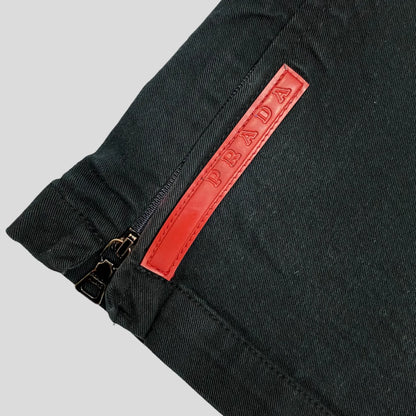 Prada Sport Womens Red Tab Flares - 32