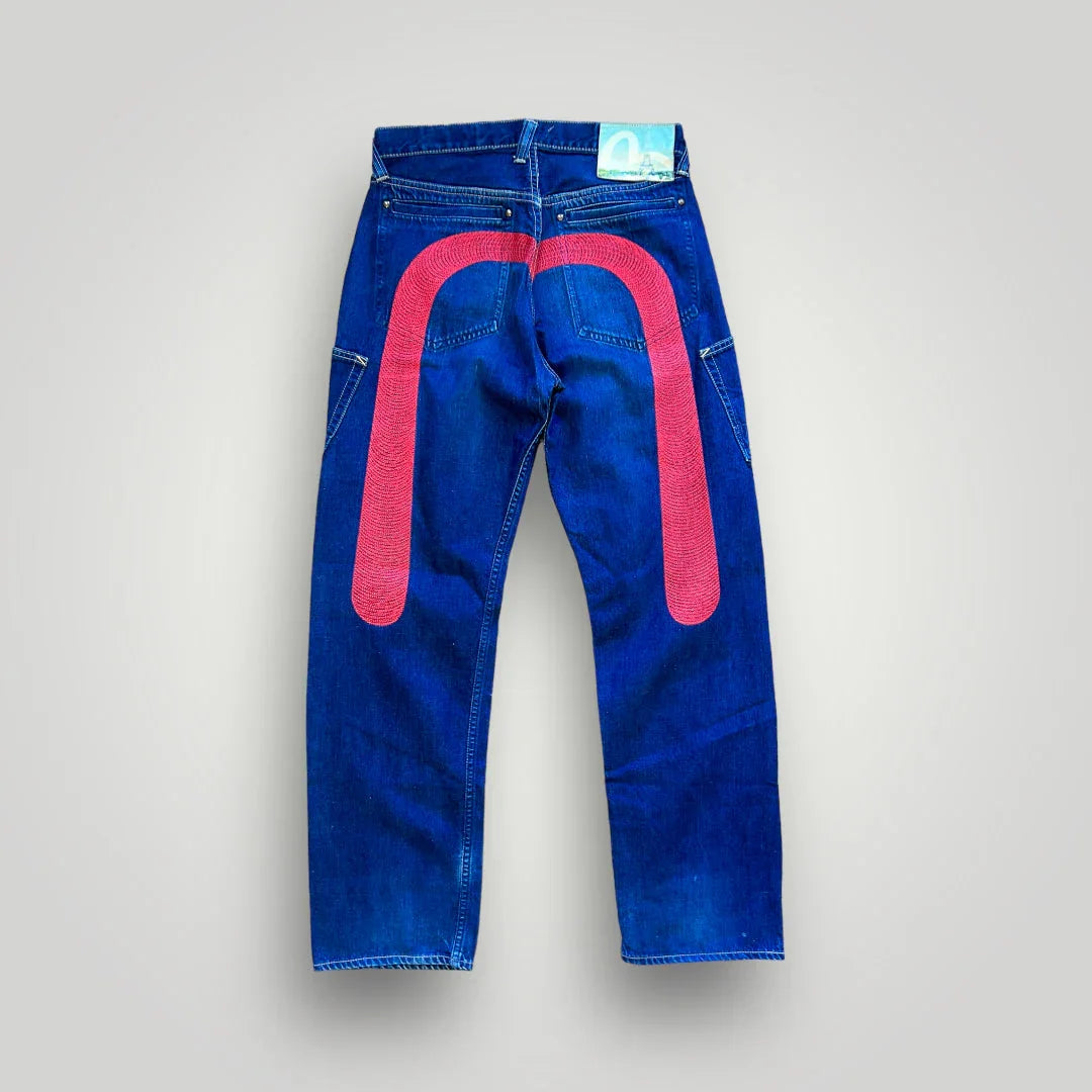 Evisu Diacock Patchwork Jeans 32x32