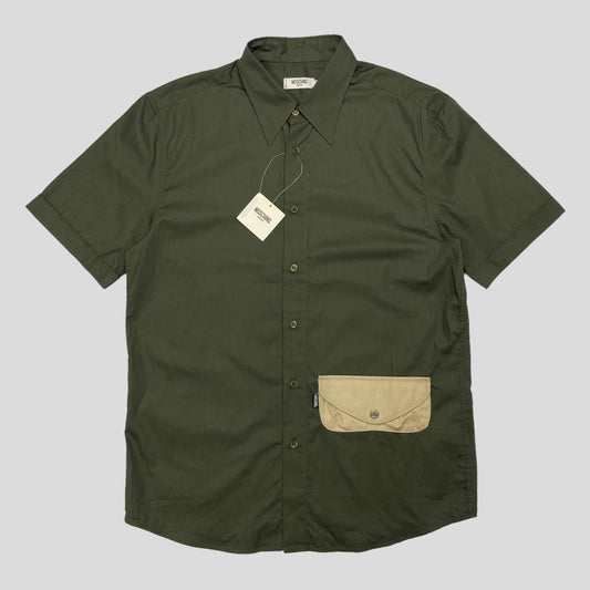 Moschino Jeans 00’s Cargo Pocket Khaki Shirt DSWT - M & XL | Medium, Cream