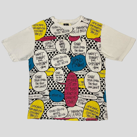 Stussy 00’s Speech Bubble Print Tee - L