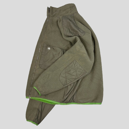 Nike ACG FW04 Reversible Nylon Panelled Fleece - L | Medium, Multicoloured