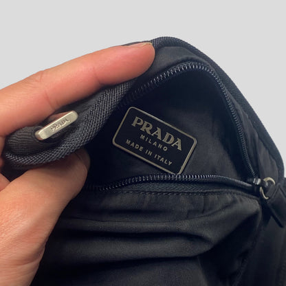 Prada 1999 Nylon Tactical Belt Bag - XL | O/S, Black