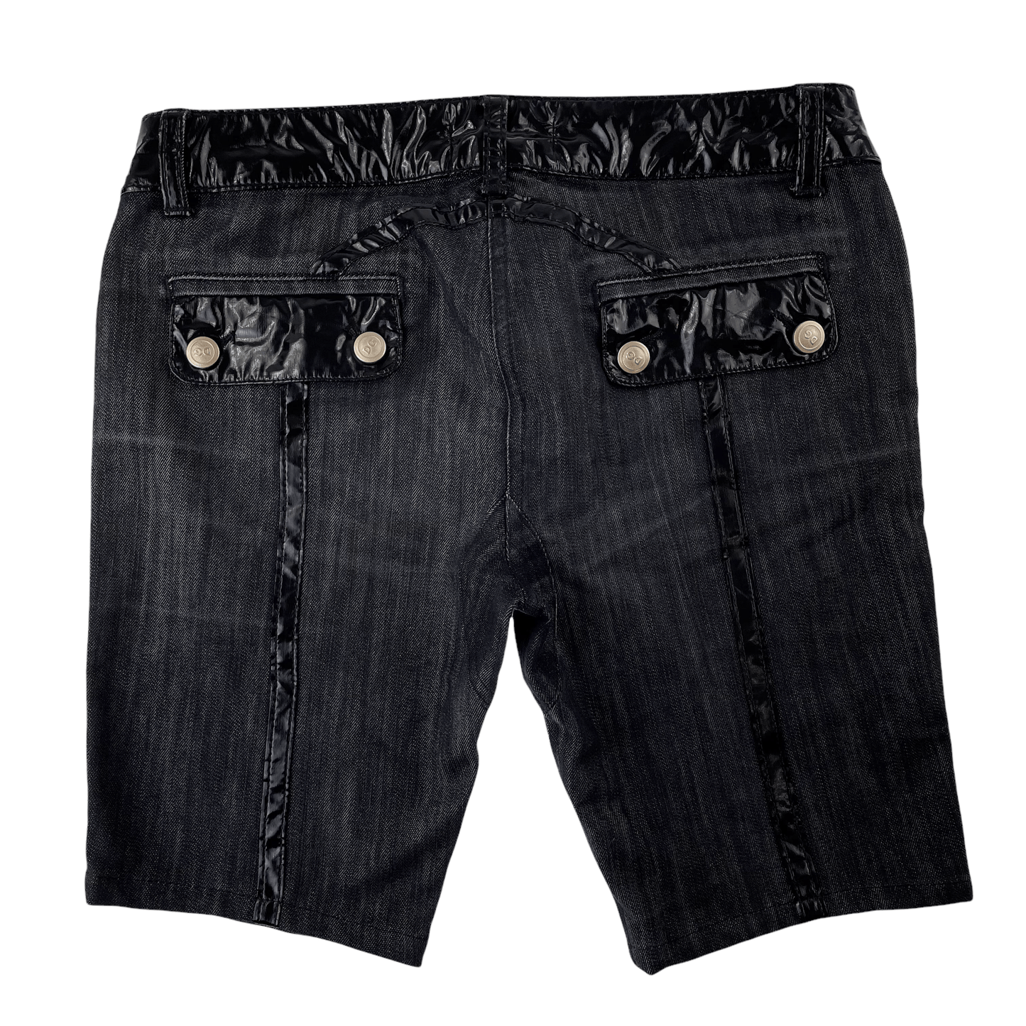 Dolce and Gabbana leather panel shorts W30