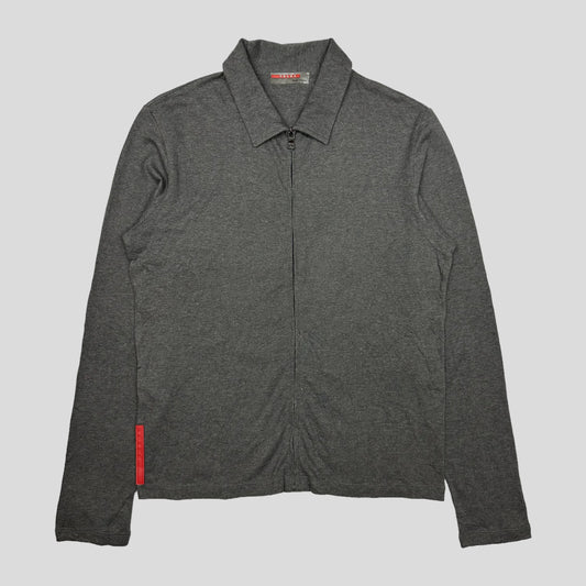 Prada Sport SS99 Grey Zip Shirt - 8