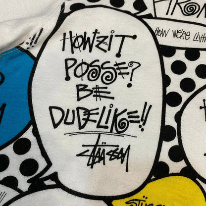 Stussy 00’s Speech Bubble Print Tee - L